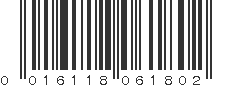 UPC 016118061802