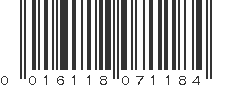 UPC 016118071184