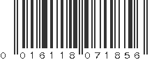 UPC 016118071856