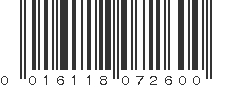 UPC 016118072600