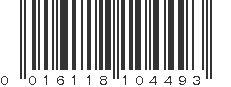 UPC 016118104493