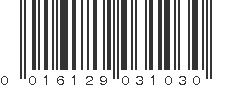 UPC 016129031030