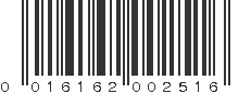 UPC 016162002516