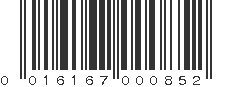 UPC 016167000852