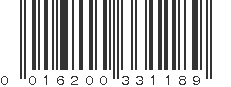 UPC 016200331189