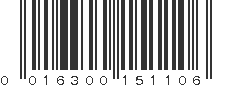 UPC 016300151106