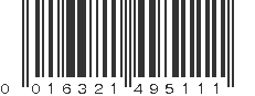 UPC 016321495111