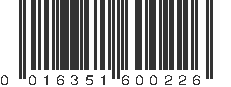 UPC 016351600226