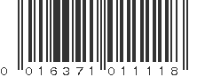 UPC 016371011118