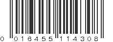 UPC 016455114308