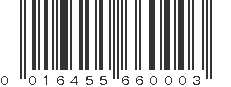 UPC 016455660003