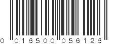 UPC 016500056126