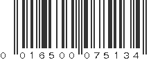 UPC 016500075134