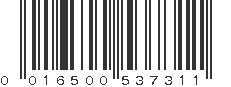 UPC 016500537311