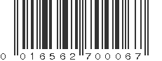 UPC 016562700067