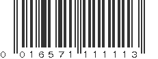 UPC 016571111113