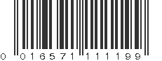 UPC 016571111199