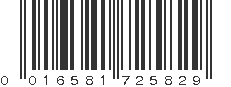 UPC 016581725829