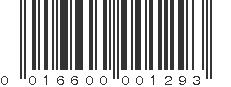 UPC 016600001293