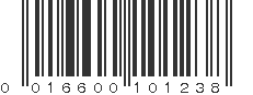 UPC 016600101238