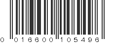 UPC 016600105496