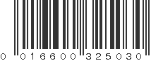 UPC 016600325030