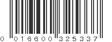 UPC 016600325337