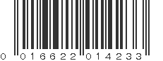 UPC 016622014233