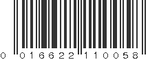 UPC 016622110058