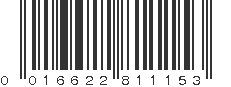 UPC 016622811153