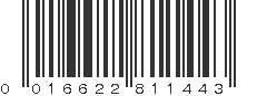 UPC 016622811443