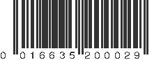 UPC 016635200029