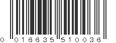 UPC 016635510036