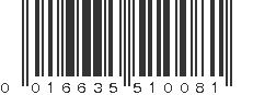 UPC 016635510081