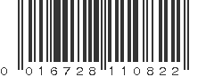 UPC 016728110822