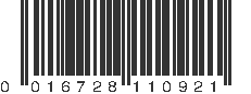 UPC 016728110921