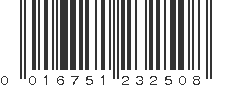 UPC 016751232508