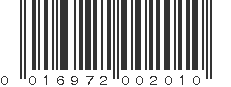 UPC 016972002010