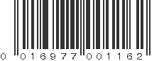 UPC 016977001162