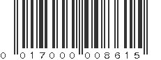 UPC 017000008615