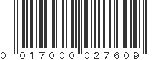 UPC 017000027609