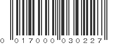 UPC 017000030227