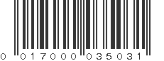 UPC 017000035031