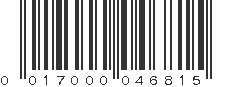 UPC 017000046815