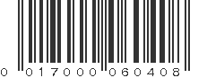 UPC 017000060408