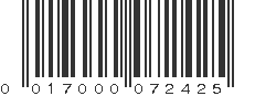 UPC 017000072425