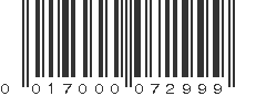 UPC 017000072999