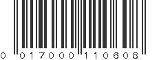 UPC 017000110608