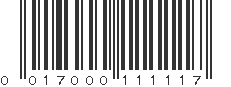 UPC 017000111117