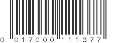 UPC 017000111377